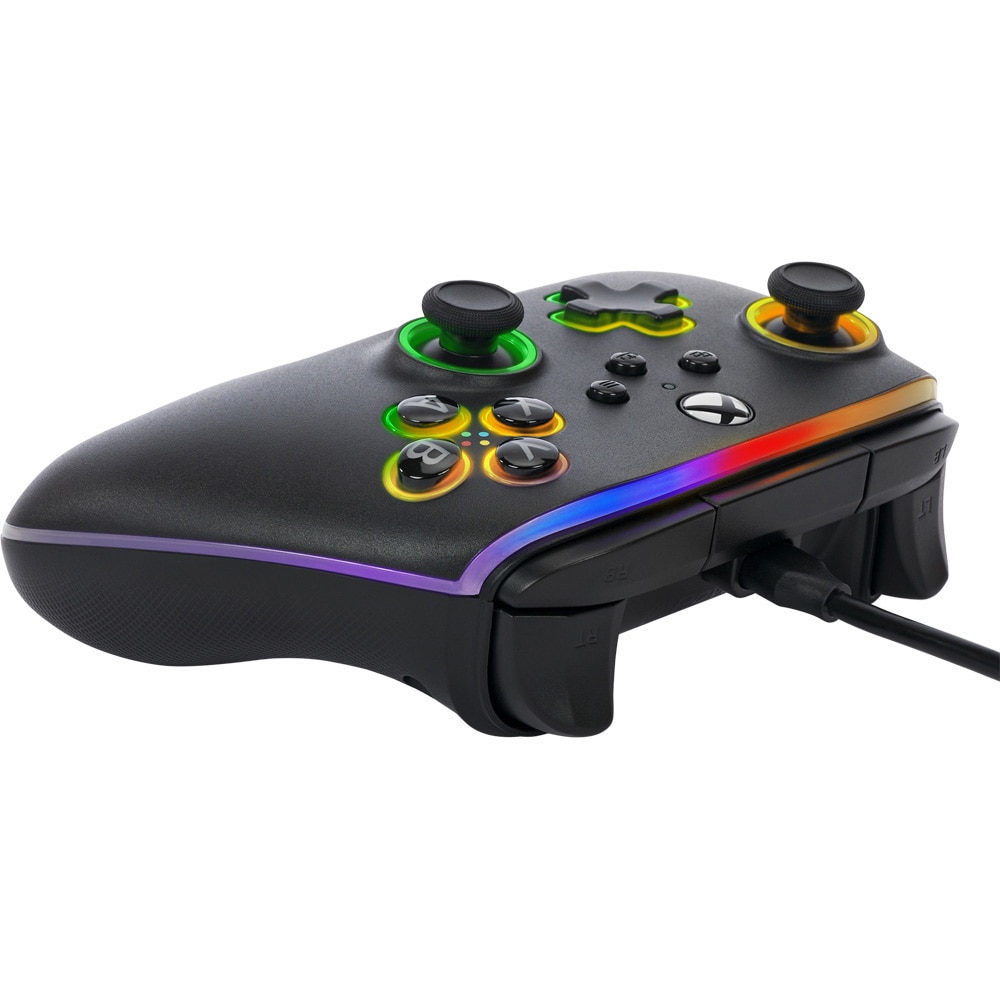 Controller PowerA Advantage Lumectra + Banda LED pentru Xbox Series X/S XBGP0076-01, negru