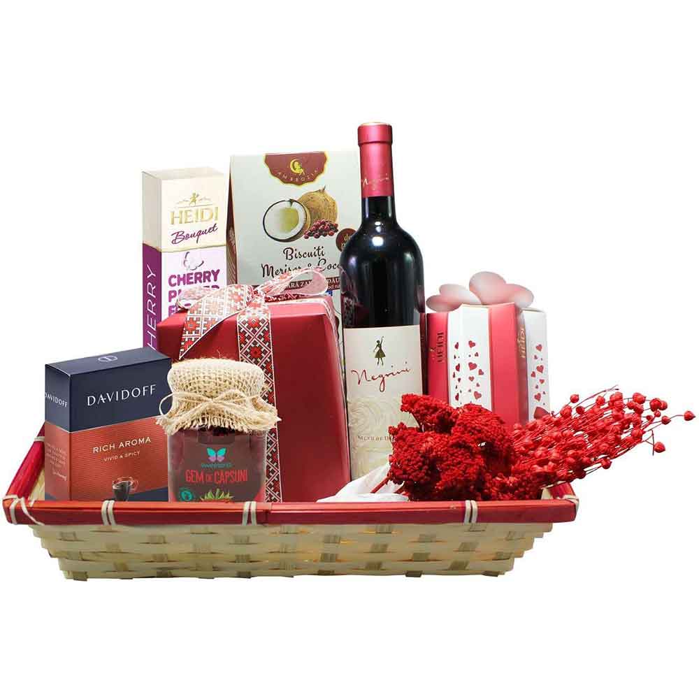 Cos cadou LUXURY BASKETS Traditional Red 8TR