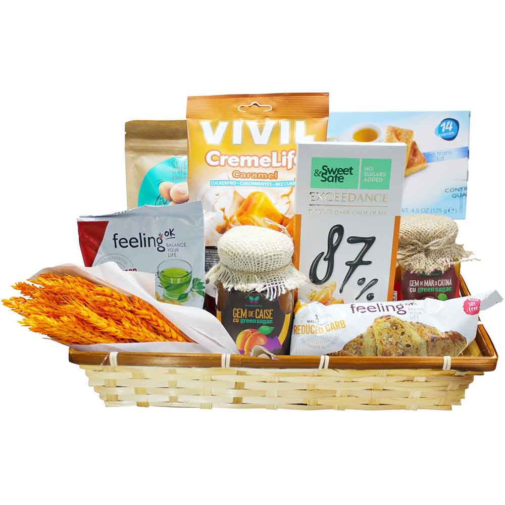 Cos cadou LUXURY BASKETS Sugar Free Orange 9SFO