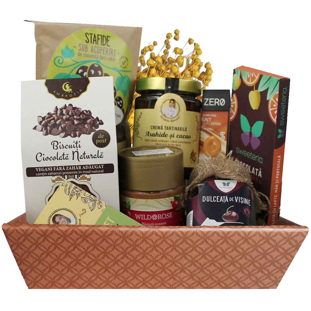 Cos cadou LUXURY BASKETS Gourmet Fara Zahar 9GFZ