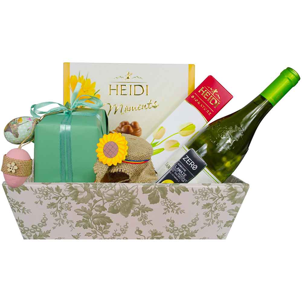 Cos cadou LUXURY BASKETS Paste Fericit 7PF