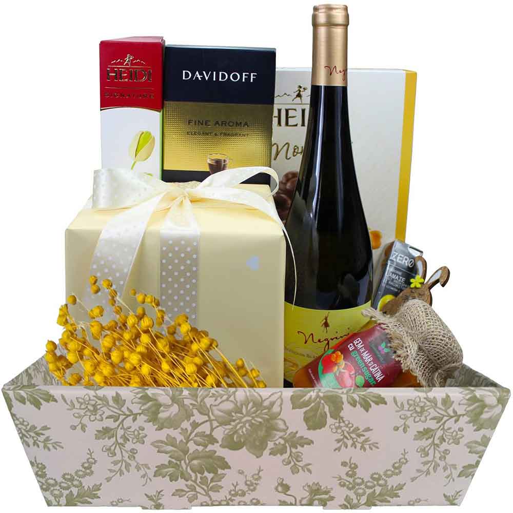 Cos cadou LUXURY BASKETS Sweet Yellow 8SY