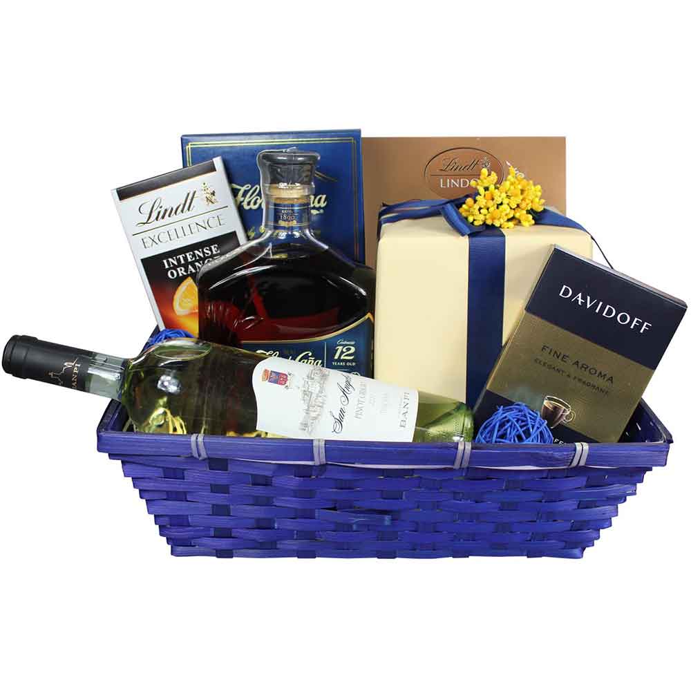 Cos cadou LUXURY BASKETS Blue Sensation 7BS