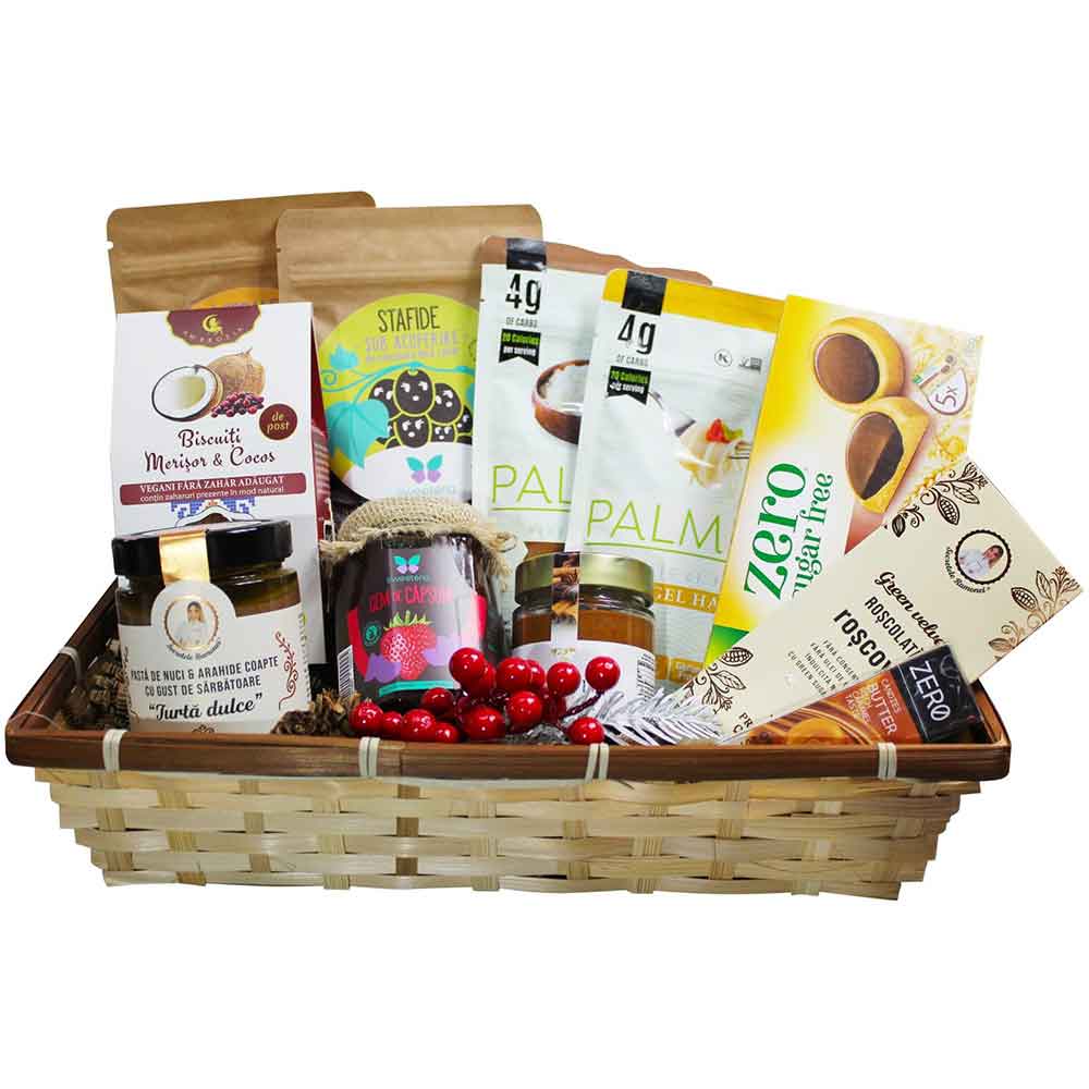 Cos cadou LUXURY BASKETS Gourmet Fara Zahar 12GFZ