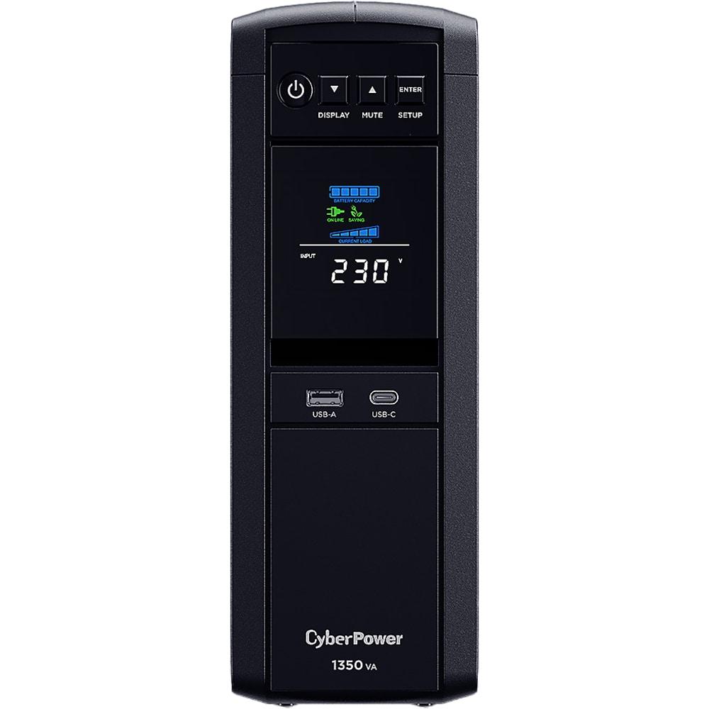 Unitate UPS Gaming, Green Power, Sinus Pur CYBERPOWER CP1350EPFCLCD, 1350VA, AVR, Schuko