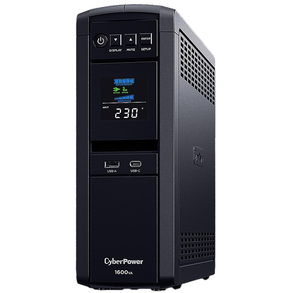 Unitate UPS Gaming, Green Power, Sinus Pur CYBERPOWER CP1600EPFCLCD, 1600VA, AVR, Schuko