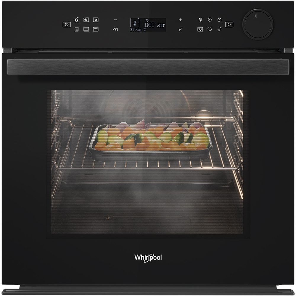Cuptor incorporabil WHIRLPOOL AKZ9S 8220 FB, Electric, Autocuratare hidrolitica, 73 l, Clasa A+, 6th Sense, negru