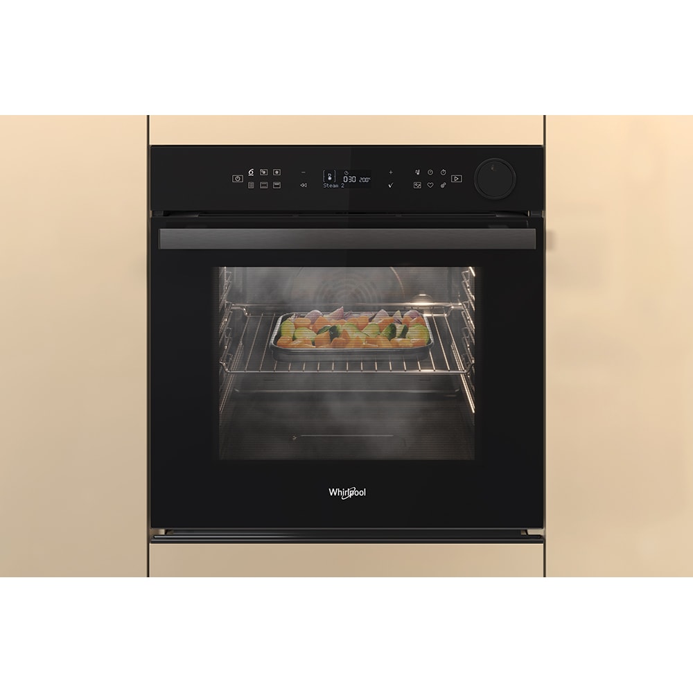 Cuptor incorporabil WHIRLPOOL AKZ9S 8270 FB, Electric, Autocuratare pirolitica + hidrolitica, 73 l, Clasa A+, 6th Sense, negru