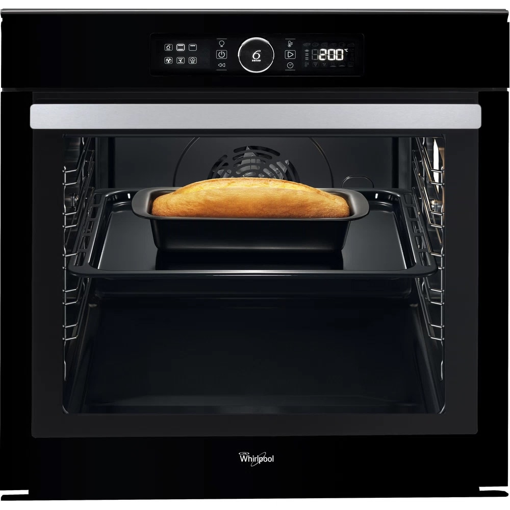 Cuptor incorporabil WHIRLPOOL AKZM 8480 NB, Electric, Autocuratare pirolitica, 73 l, Clasa A+, 6th Sense, negru