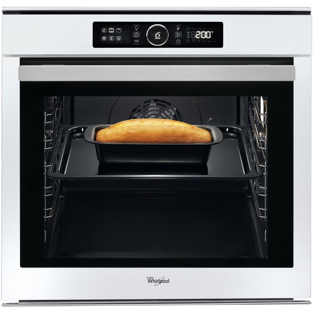 Cuptor incorporabil WHIRLPOOL AKZM 8480 WH, Electric, Autocuratare pirolitica, 73l, Clasa A+, 6th Sense, alb