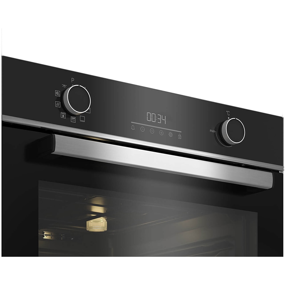 Cuptor incorporabil BEKO BBIE13301XMP, Electric, Autocuratare pirolitica, 72 l, Clasa A, negru