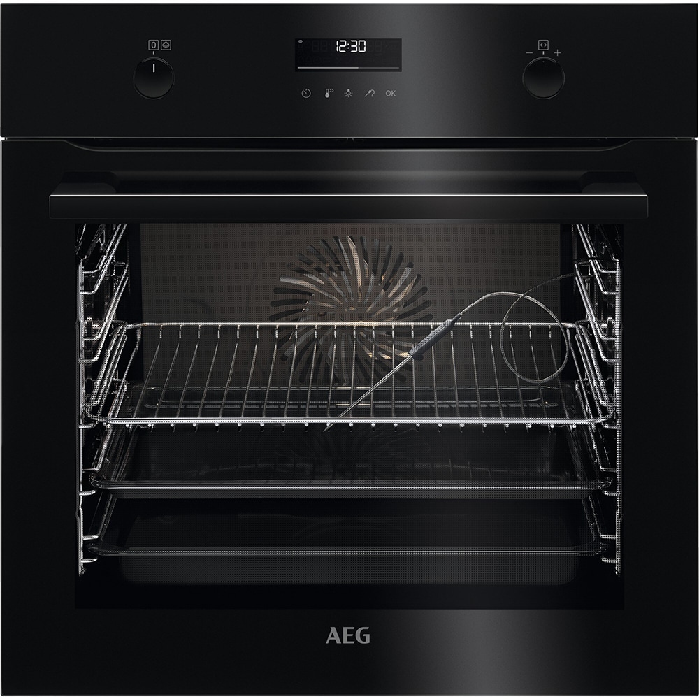 Cuptor incorporabil AEG SteamBake BCE558370B, Electric, Gatire cu abur, Autocuratare catalitica, 71 l, Clasa A+, Wi-Fi, negru
