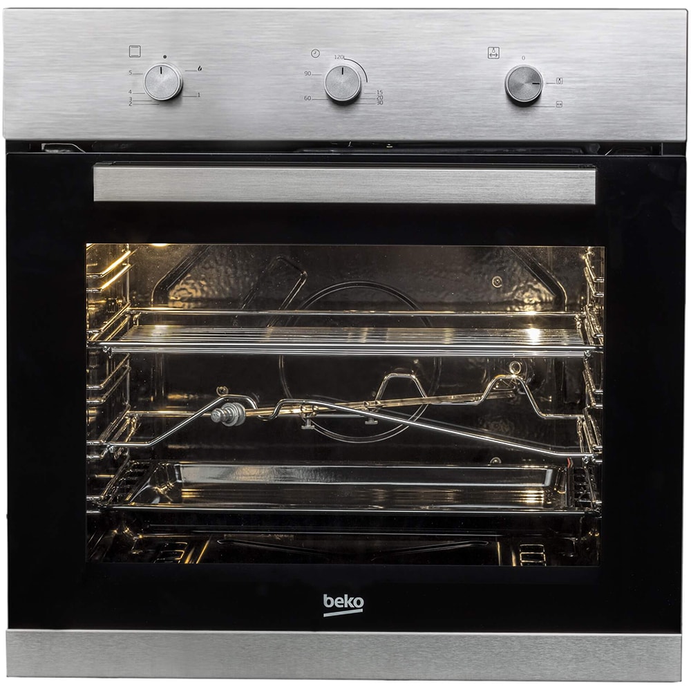 Cuptor incorporabil BEKO BIG22102X, Gaz, 66 l, Clasa A, Rotisor, inox