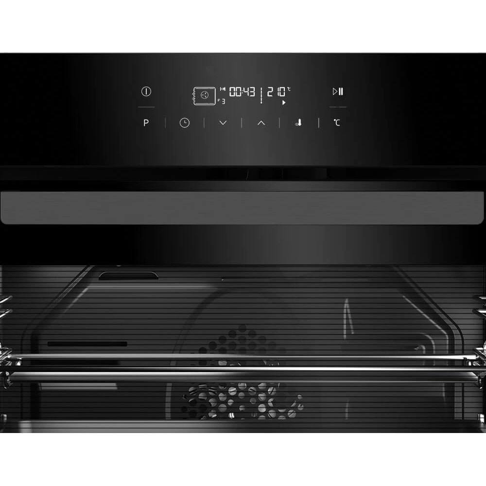 Cuptor incorporabil BEKO BIR19400DXPS, Electric, Autocuratare Pirolitica, 72 l, 12 functii, Clasa A, negru