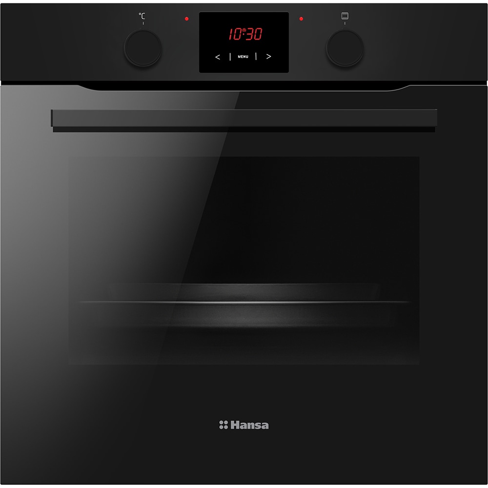 Cuptor incorporabil HANSA BOES68431, Electric, Autocuratare Steam Cleaning, 77 litri, Clasa A, negru
