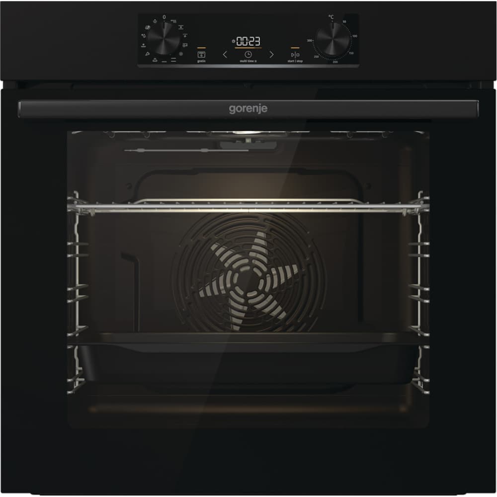 Cuptor incorporabil GORENJE BOP6737E02BK, Electric, Autocuratare pirolitica, 77 l, Clasa A, negru