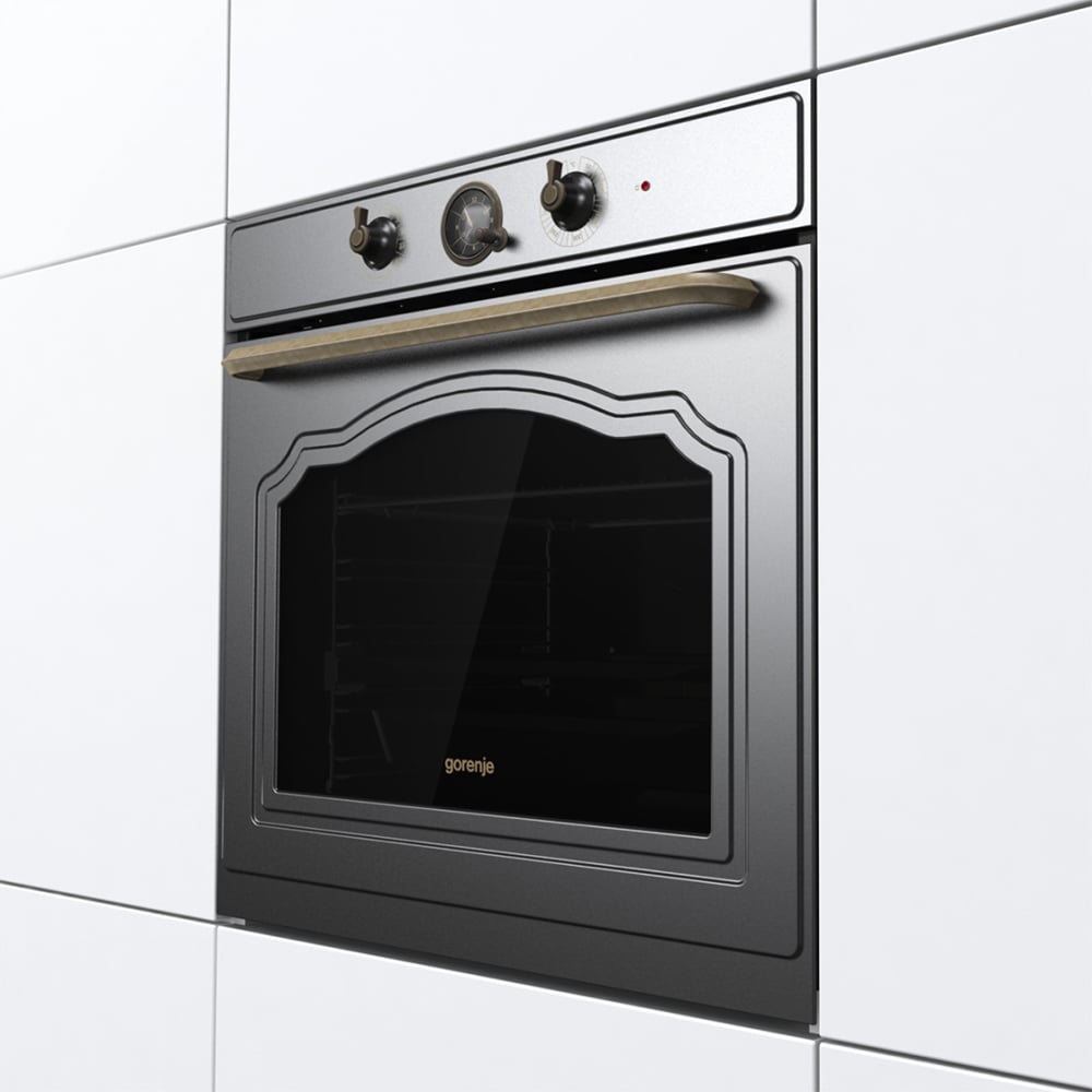 Cuptor incorporabil GORENJE BOS67372CLB, Electric, Autocuratare AquaClean, 77 l, Clasa A, negru