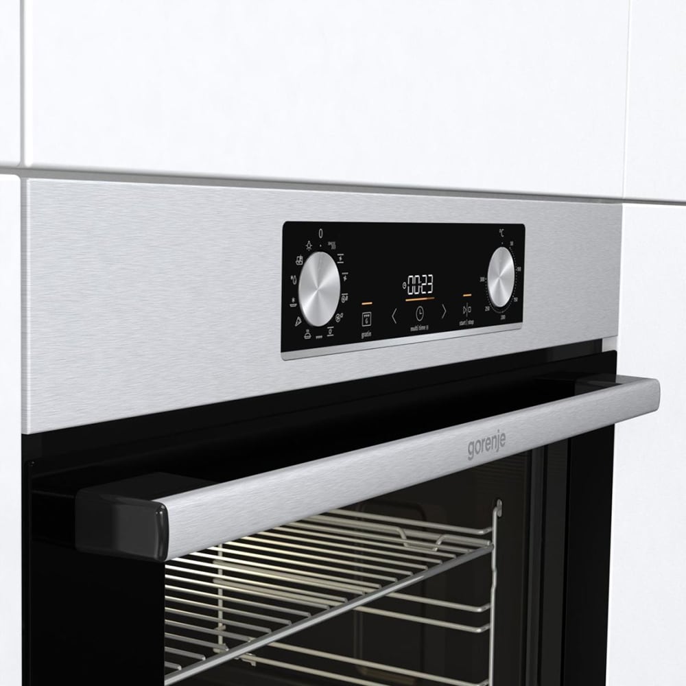 Cuptor incorporabil GORENJE BOS6737E13X, Electric, Autocuratare Hidrolitica, 77 l, Clasa A, inox