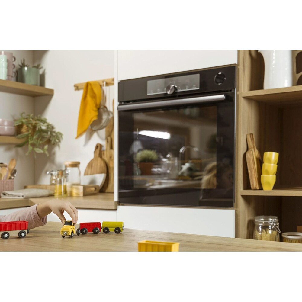 Cuptor incorporabil GORENJE BPSA6747A08BGWI, Electric, Autocuratare Pirolitica, 77 l, Clasa A+, negru