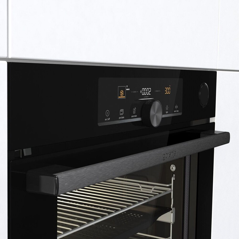 Cuptor incorporabil GORENJE BPSA6747A08BGWI, Electric, Autocuratare Pirolitica, 77 l, Clasa A+, negru