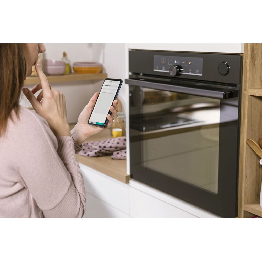 Cuptor incorporabil GORENJE BPSAX6747A08BGWI, Electric, Autocuratare Pirolitica, 77 l, Clasa A+, negru