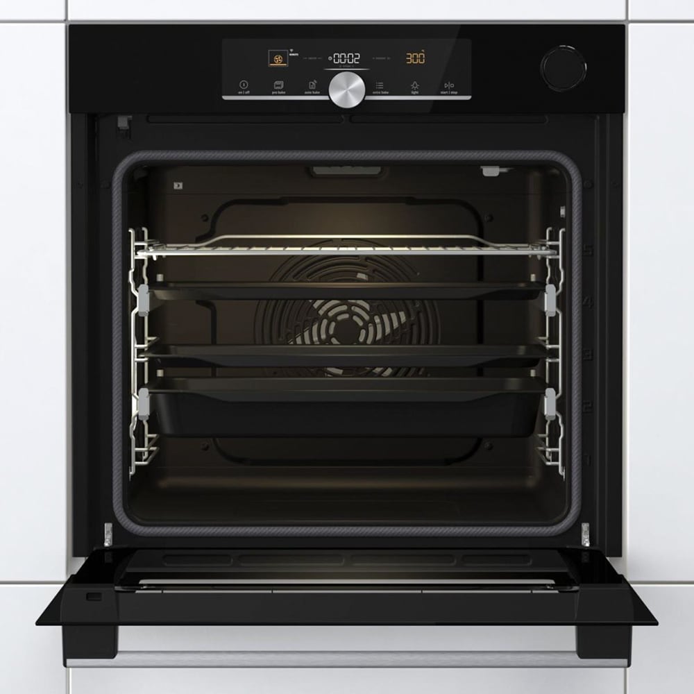 Cuptor incorporabil GORENJE BPSAX6747A08BGWI, Electric, Autocuratare Pirolitica, 77 l, Clasa A+, negru
