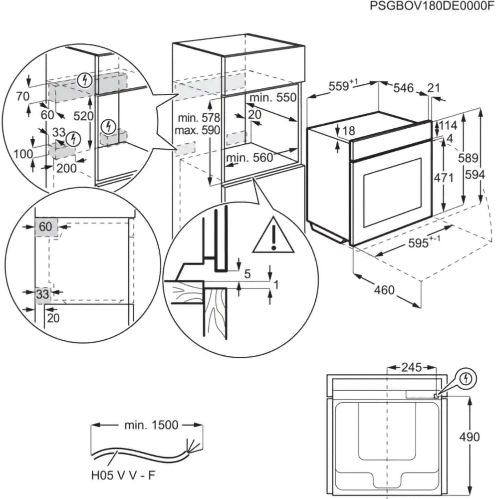 Cuptor incorporabil ELECTROLUX SteamBoost EOB8S39WZ, Electric, Gatire cu abur, 70 l, Clasa A++, Wi-Fi, negru