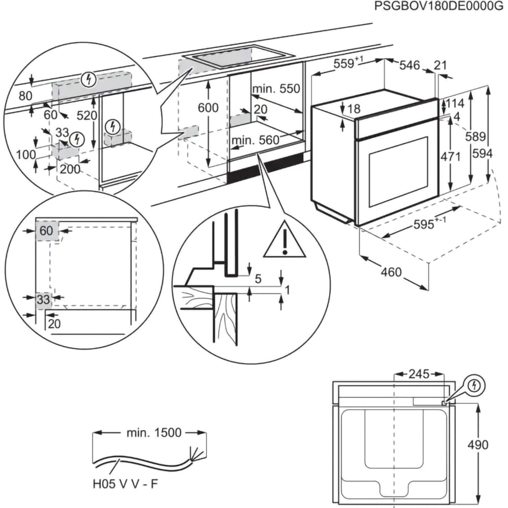 Cuptor incorporabil ELECTROLUX SteamBoost EOB8S39WZ, Electric, Gatire cu abur, 70 l, Clasa A++, Wi-Fi, negru