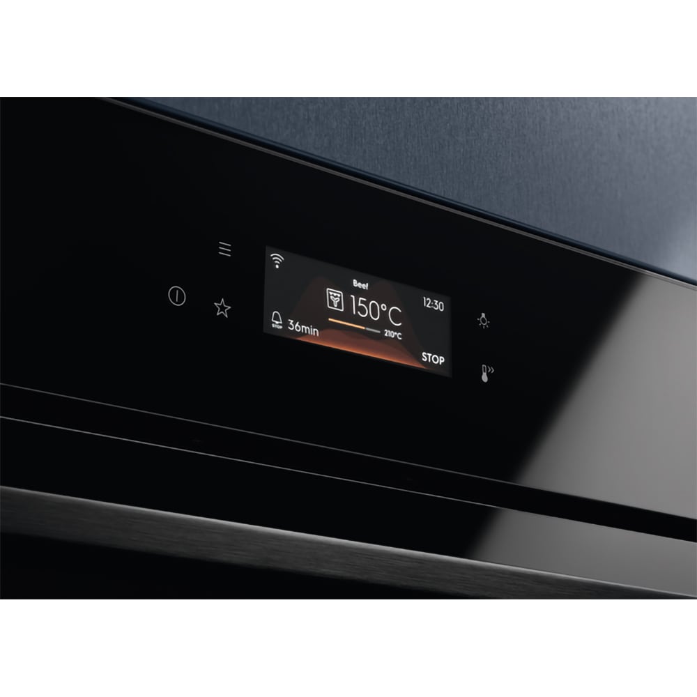 Cuptor incorporabil ELECTROLUX SteamBoost EOB8S39WZ, Electric, Gatire cu abur, 70 l, Clasa A++, Wi-Fi, negru