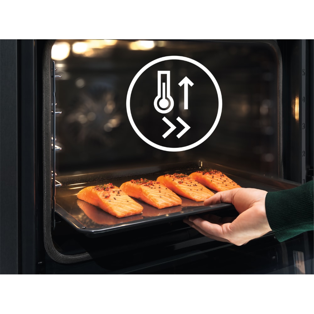 Cuptor incorporabil ELECTROLUX SteamBoost EOB8S39WZ, Electric, Gatire cu abur, 70 l, Clasa A++, Wi-Fi, negru