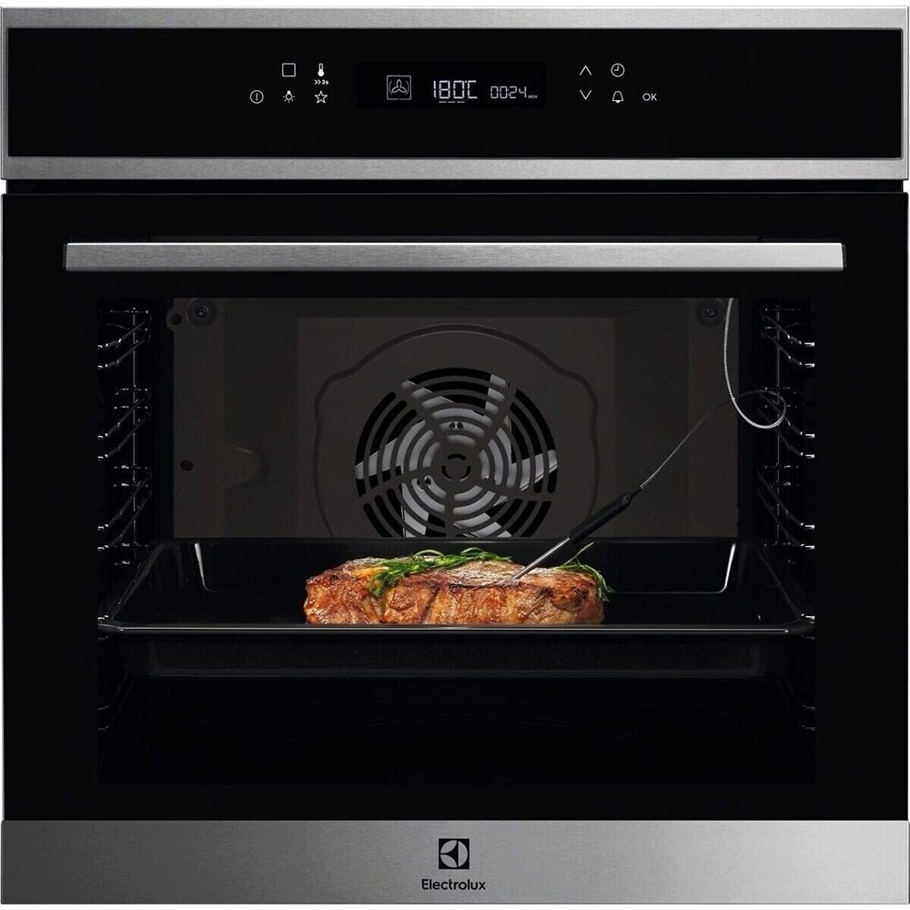 Cuptor incorporabil ELECTROLUX SenseCook EOE7F31X, Electric, Autocuratare catalitica, 72 l, Clasa A+, inox-negru