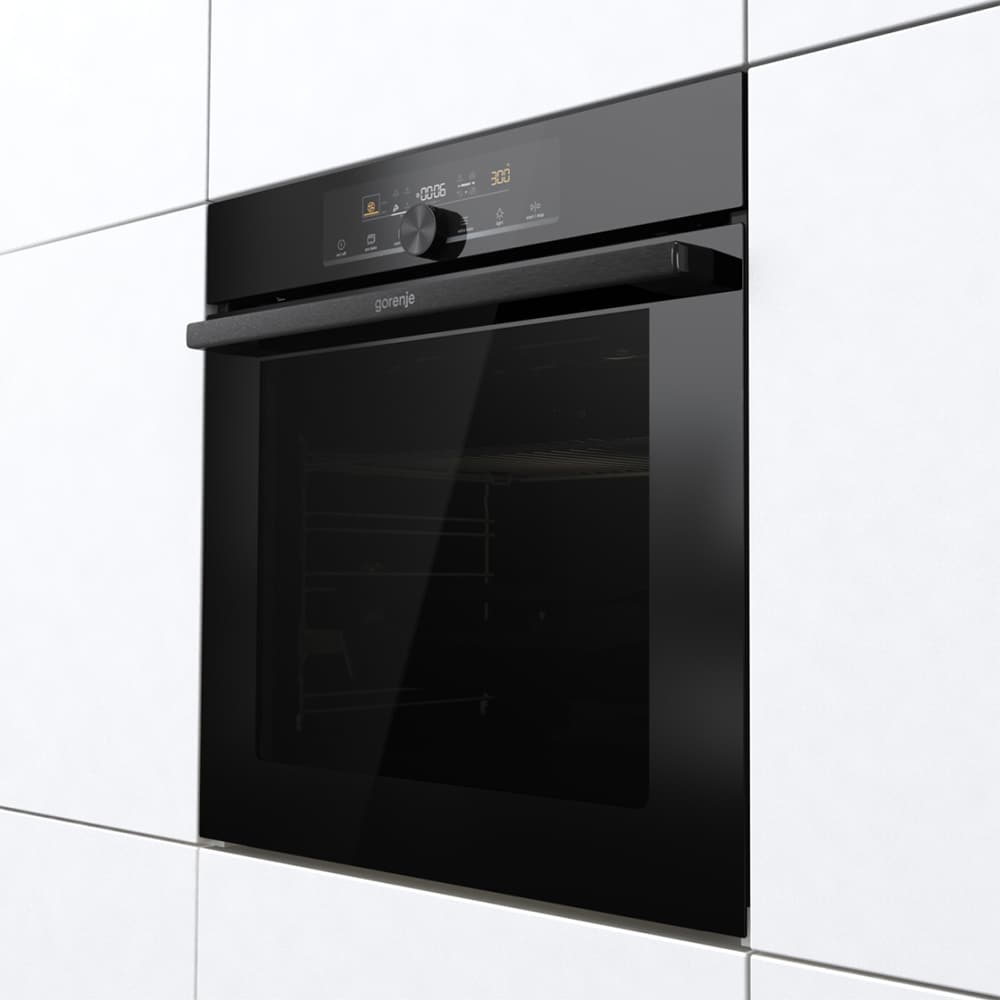 Cuptor incorporabil GORENJE GBF22ILPP, Electric, Autocuratare Pirolitica, 77 l, Clasa A+, negru