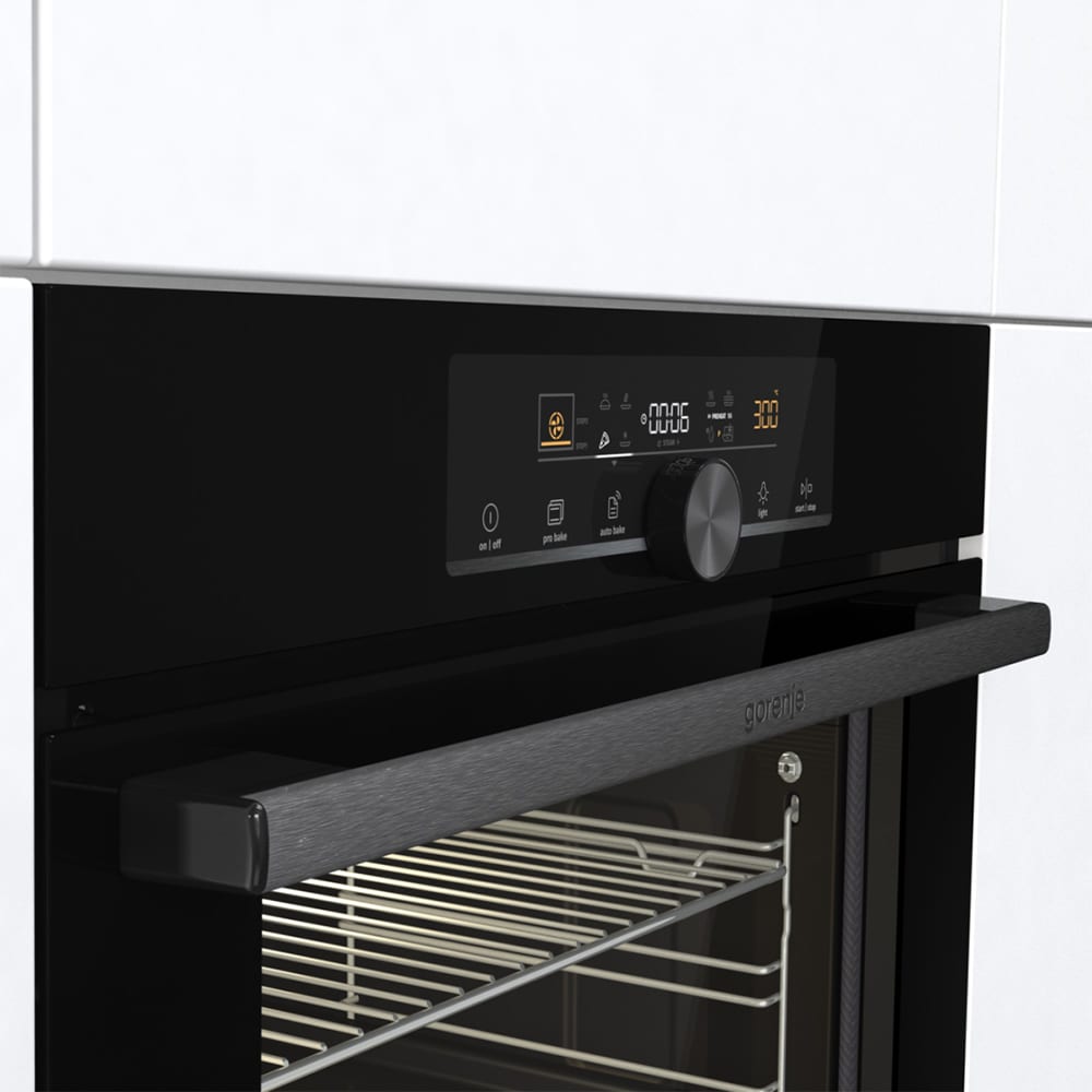 Cuptor incorporabil GORENJE GBF22ILPP, Electric, Autocuratare Pirolitica, 77 l, Clasa A+, negru