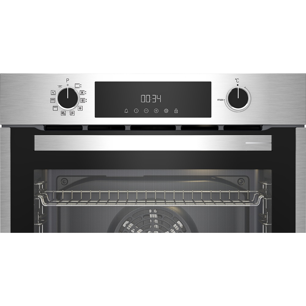 Cuptor incorporabil GRUNDIG GEBM11300XMPF, Electric, Autocuratare pirolitica, 72 l, Clasa A+, inox antiamprenta