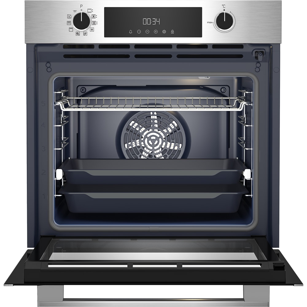 Cuptor incorporabil GRUNDIG GEBM11300XMPF, Electric, Autocuratare pirolitica, 72 l, Clasa A+, inox antiamprenta