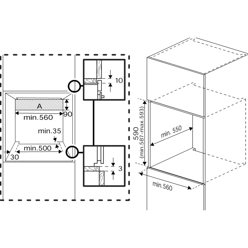 Cuptor incorporabil GRUNDIG GEBM19400BCH, Electric, Autocuratare catalitica, 72 l, Clasa A+, HotAero Pro, negru-inox