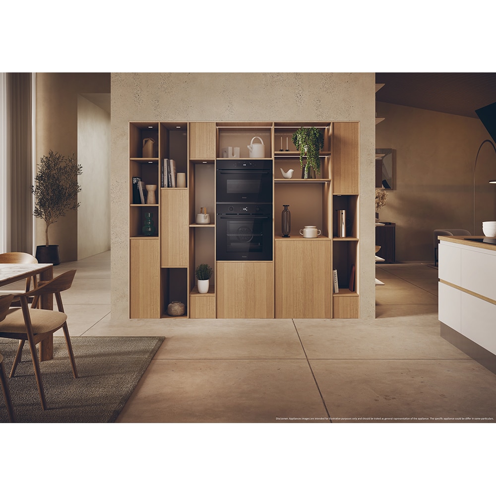 Cuptor incorporabil HAIER H6 ID23B3HTB, Electric, Autocuratare hidrolitica, 78 l, Clasa A++, Wi-Fi, negru