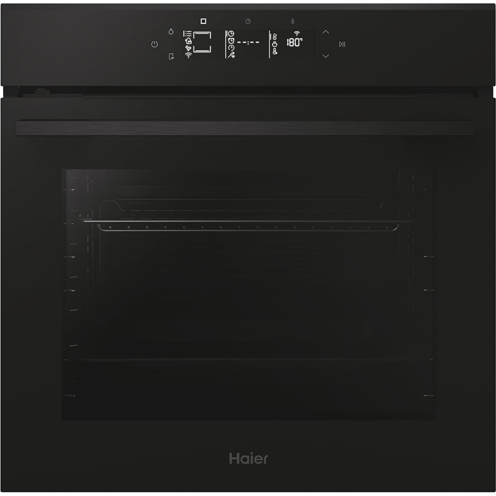 Cuptor incorporabil HAIER H6 ID46G3YTB, Electric, Autocuratare pirolitica si hidrolitica, 78 l, Clasa A++, Wi-Fi, negru