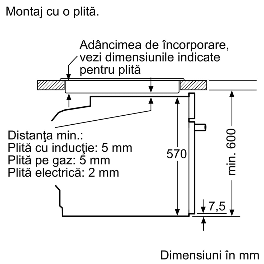 Cuptor incorporabil multifunctional BOSCH HBA534EB0, Electric, Autocuratare catalitica, 71 l, Clasa A, negru