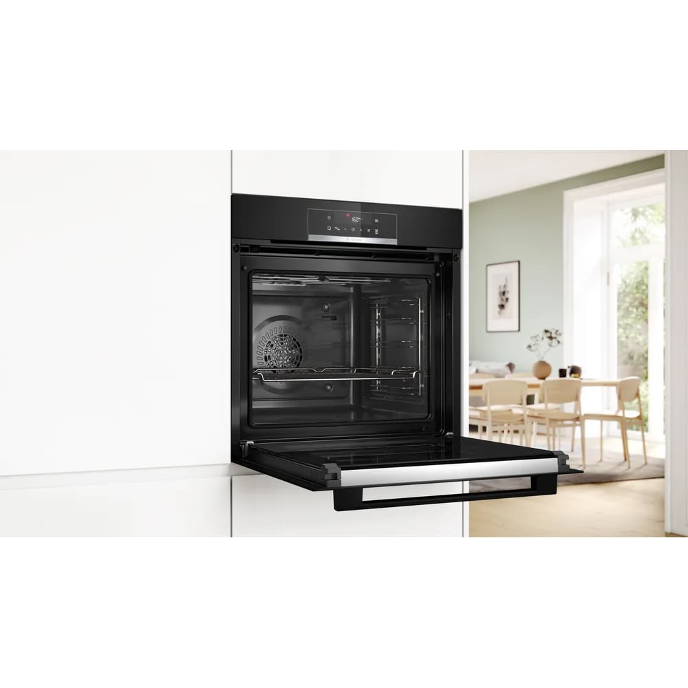 Cuptor incorporabil BOSCH HBA571BB3, Electric, Autocuratare pirolitica, 71 l, Clasa A+, negru
