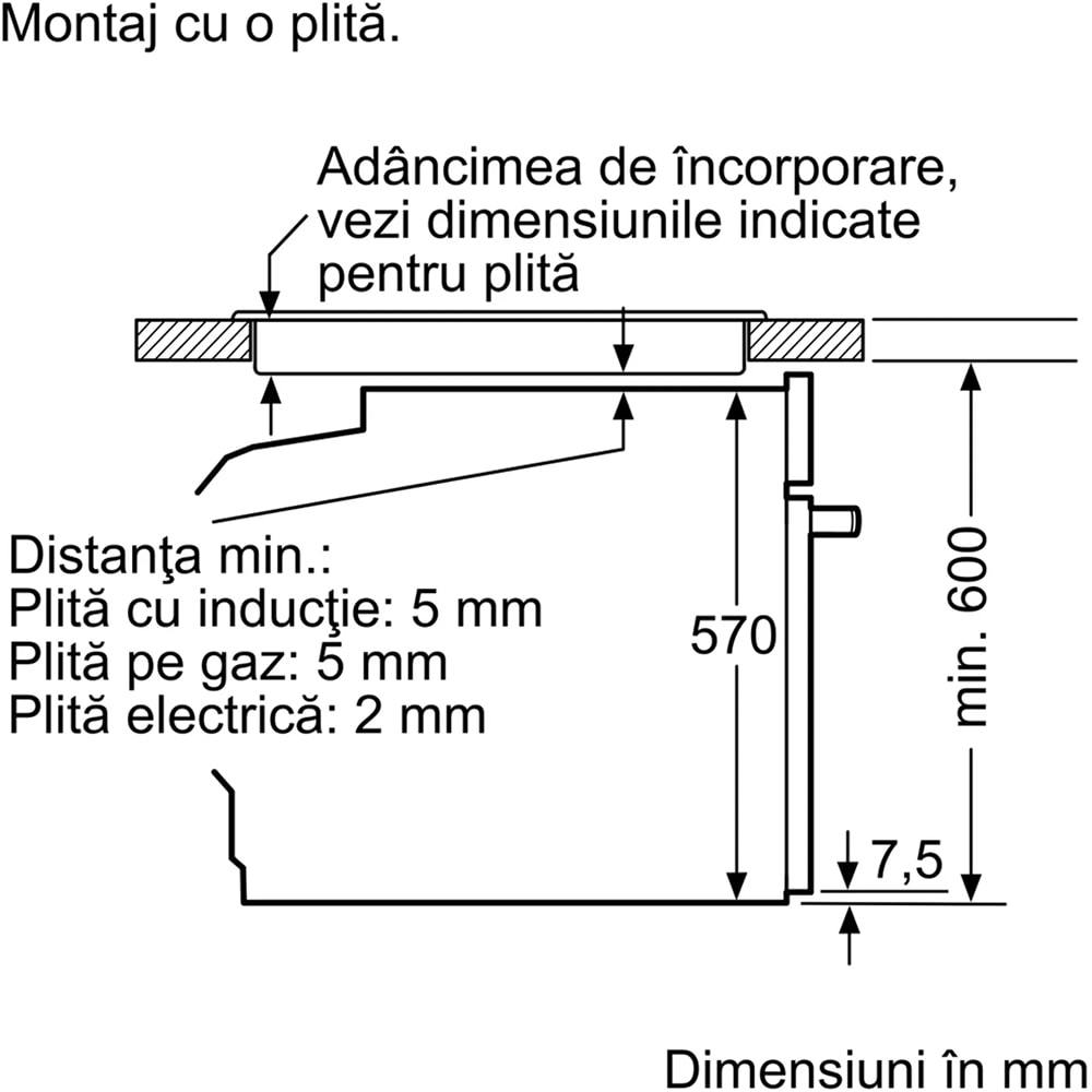 Cuptor incorporabil BOSCH HBA573BB1, Electric, Autocuratare Pirolitica, 71 l, Clasa A, negru