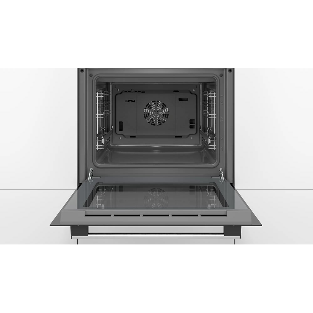 Cuptor incorporabil multifunctional BOSCH HBF134EB1, Electric, Autocuratare EcoClean Direct, 66 l, Clasa A, negru