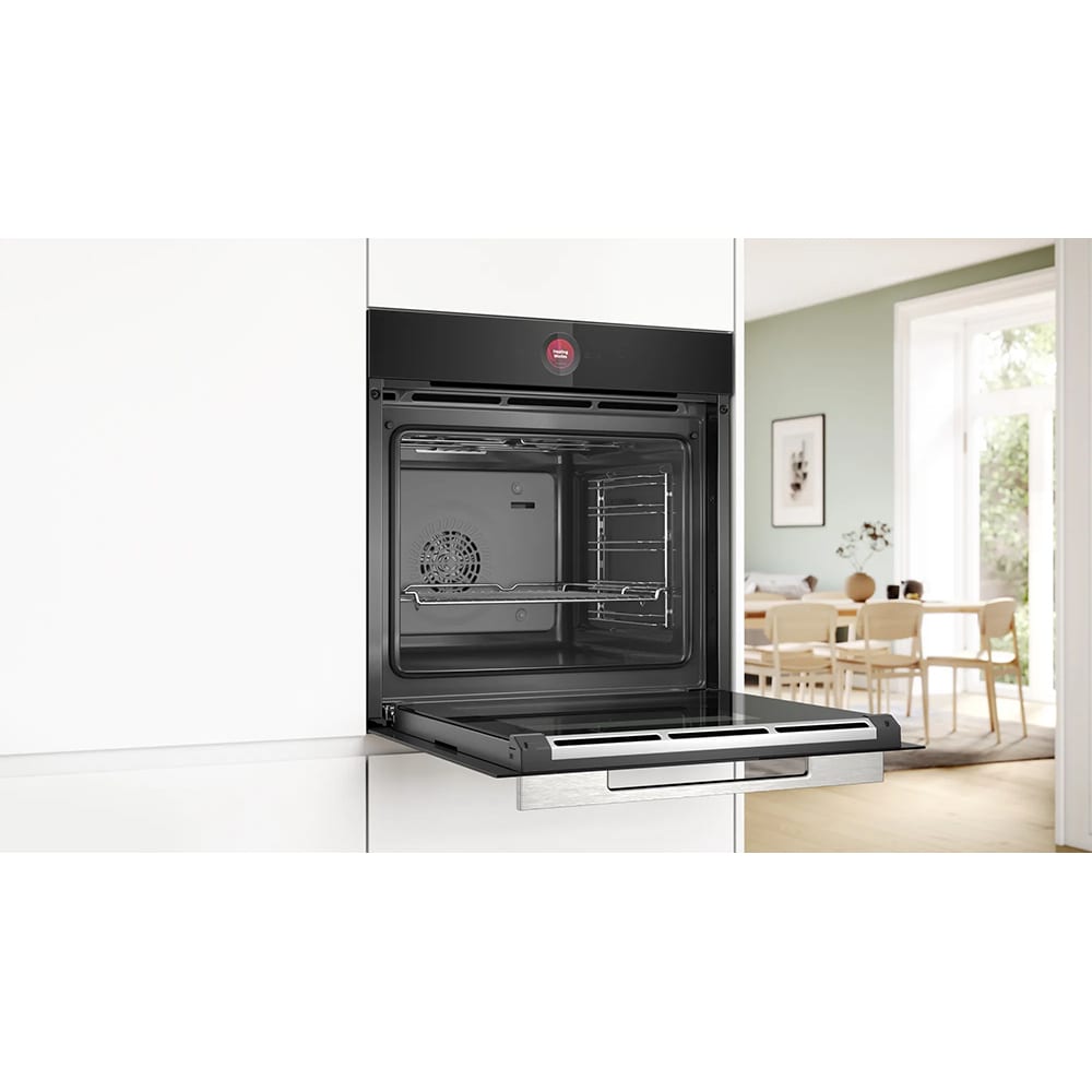 Cuptor incorporabil BOSCH HBG7321B1, Electric, Autocuratare EcoClean, 71 l, Clasa A+, negru