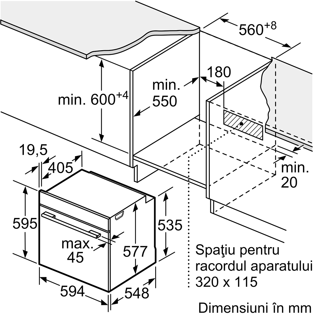 Cuptor incorporabil combi cu microunde BOSCH HNG6764S1X, Gatire cu abur, Autocuratare Pirolitica, 67 l, inox