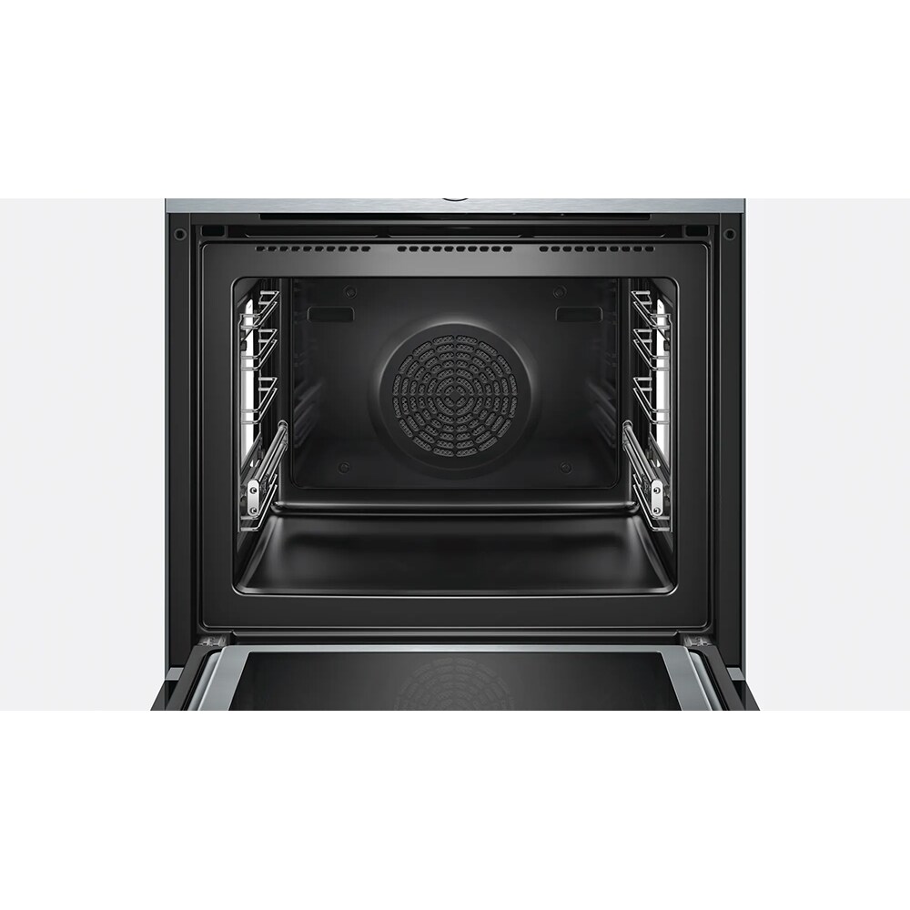 Cuptor incorporabil combi cu microunde BOSCH HNG6764S1X, Gatire cu abur, Autocuratare Pirolitica, 67 l, inox