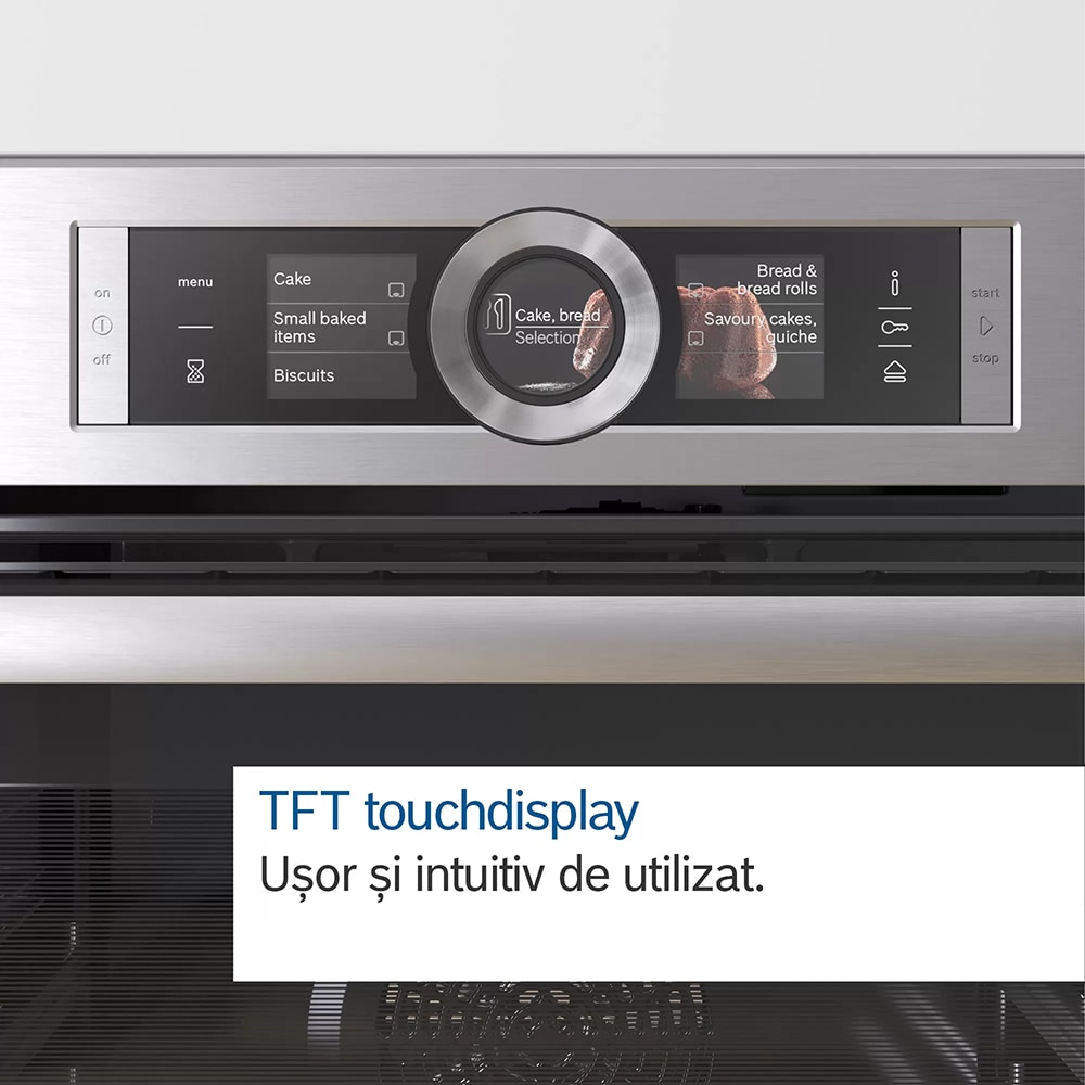 Cuptor incorporabil combi cu microunde BOSCH HNG6764S1X, Gatire cu abur, Autocuratare Pirolitica, 67 l, inox