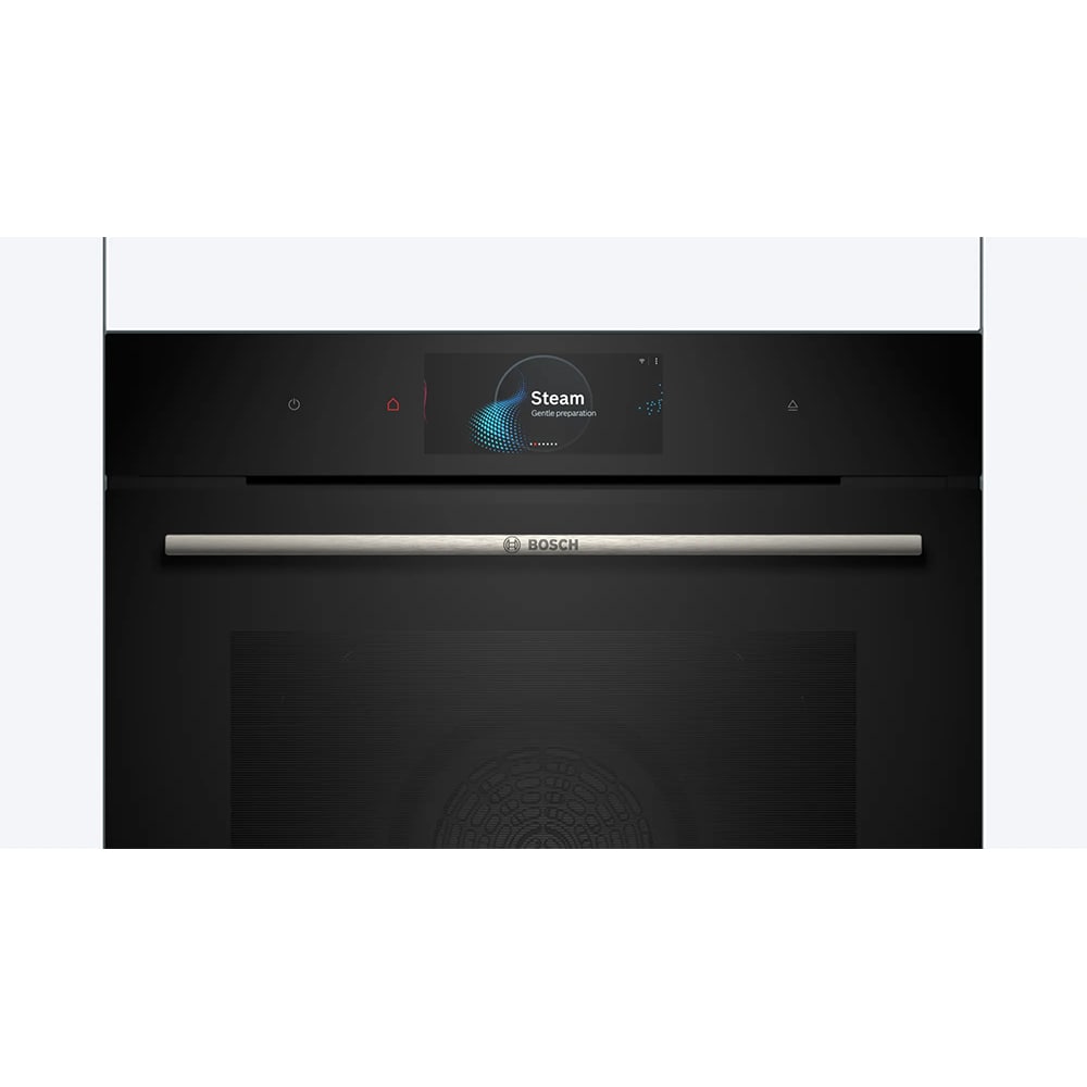 Cuptor incorporabil BOSCH HSG7584B1, Electric, Gatire cu abur, Autocuratare EcoClean, 71 l, Clasa A+, negru