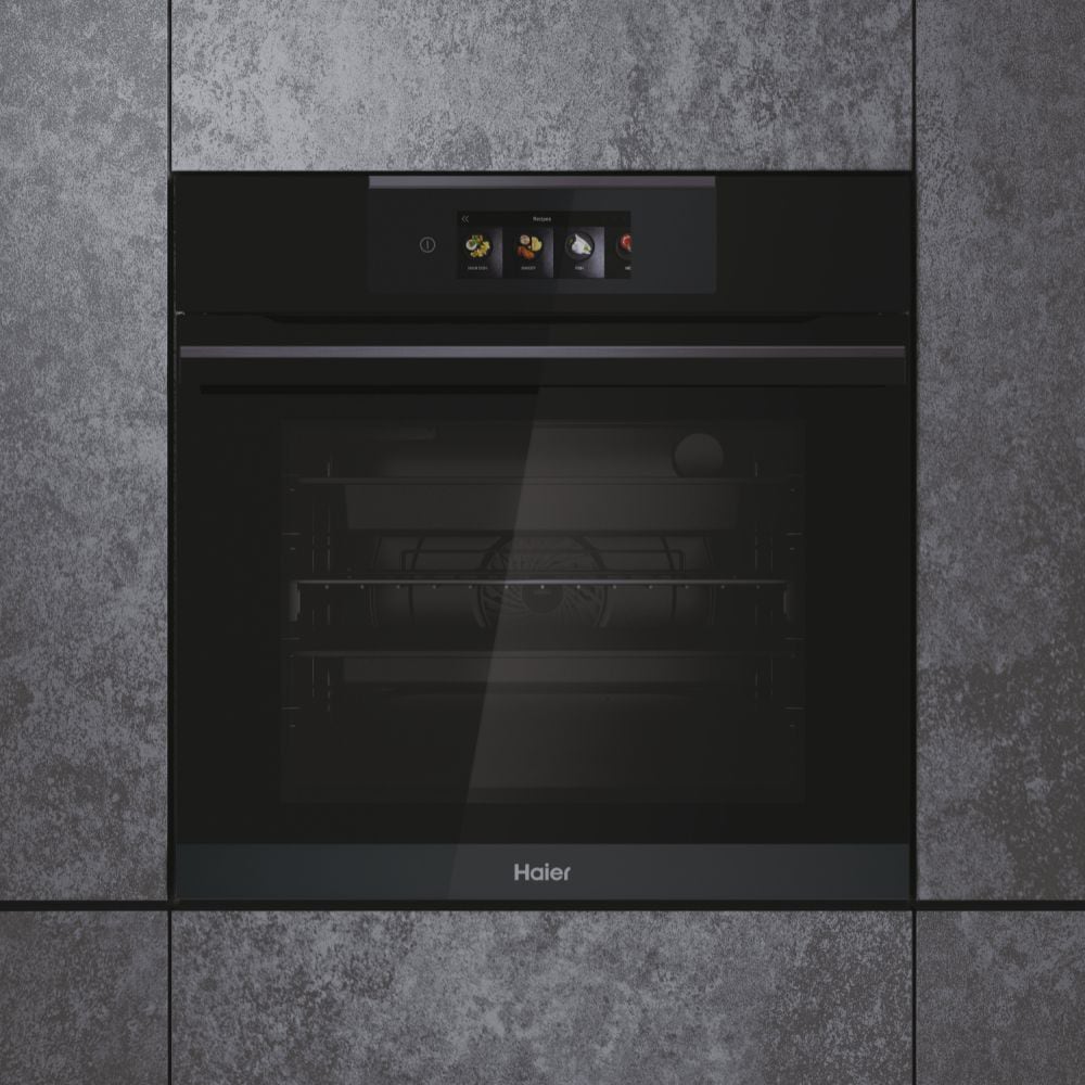 Cuptor incorporabil HAIER HWO60SM6T5BH, Electric, Autocuratare hidrolitica si catalitica, 70 l, Clasa A+, Wi-Fi, negru