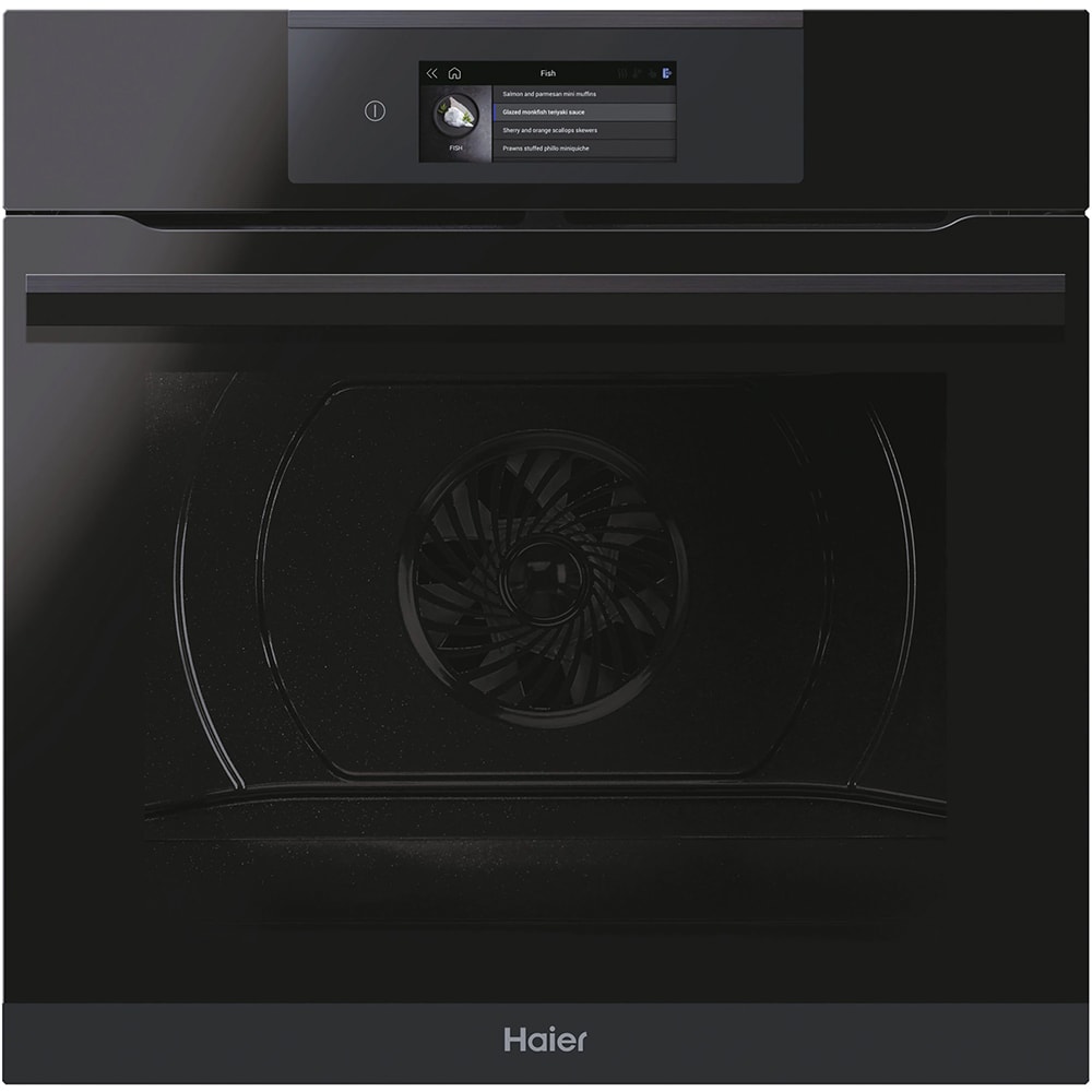 Cuptor incorporabil HAIER HWO60SM6T5BH, Electric, Autocuratare hidrolitica si catalitica, 70 l, Clasa A+, Wi-Fi, negru