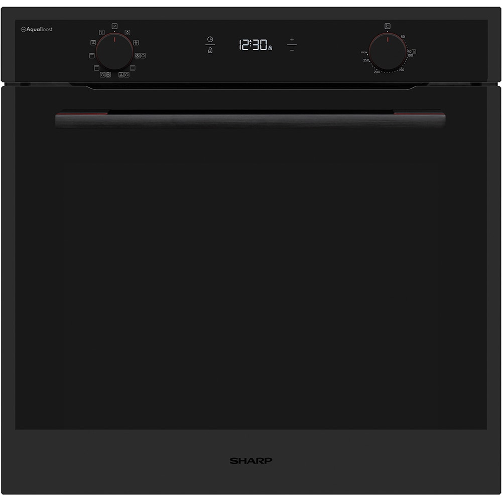Cuptor incorporabil SHARP KA-74P51BNH-EU, Electric, Autocuratare hidrolitica, 78 l, Clasa A, negru